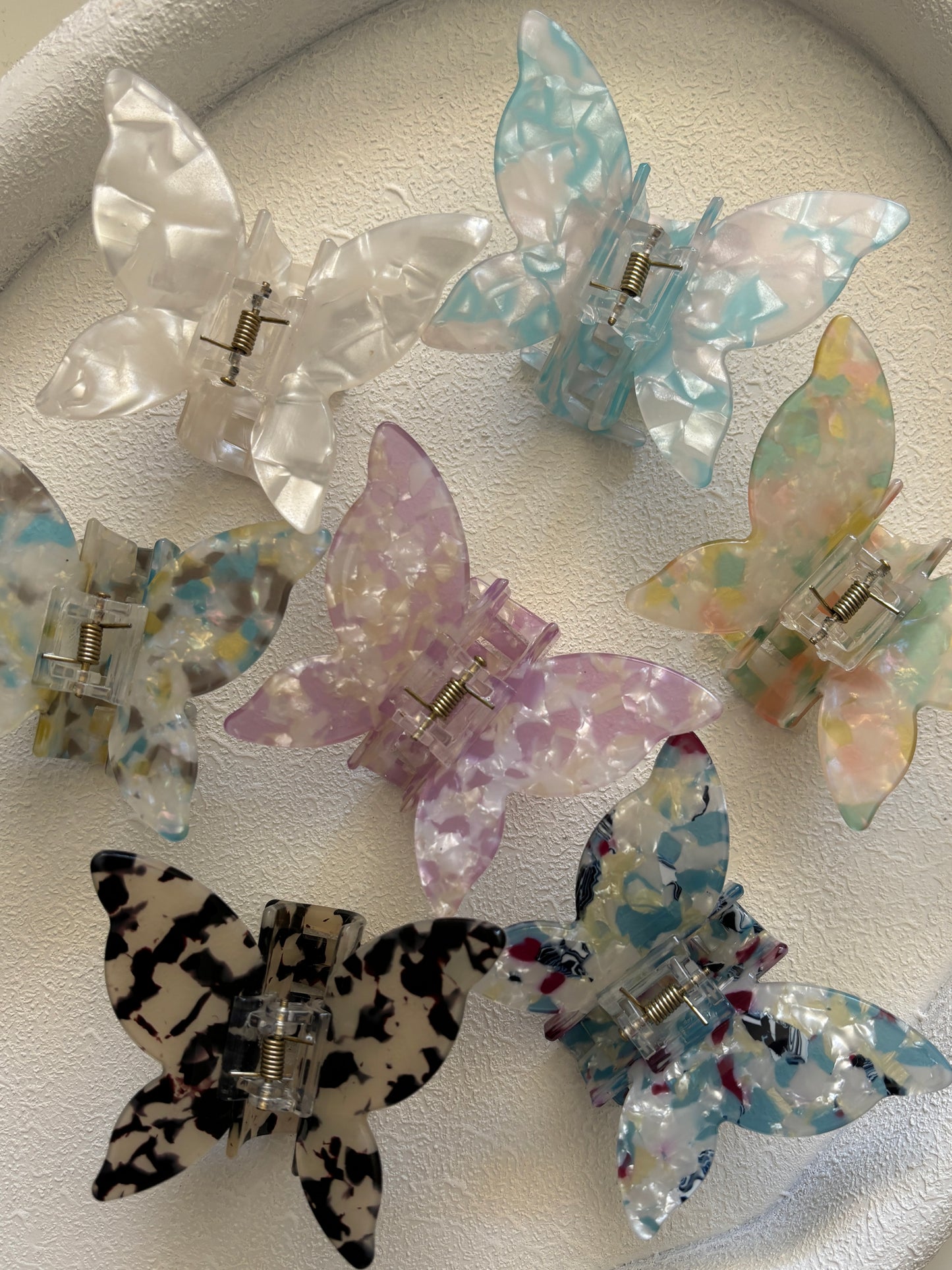 Luminescent Butterfly Claw Clips